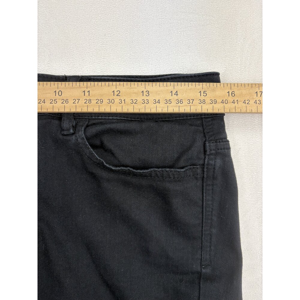J. Jill Black Ankle Button-Hem Cropped Jeans Size 6 - Picture 11 of 14